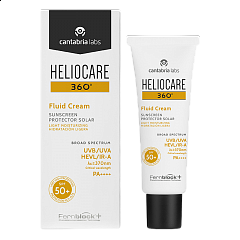 HELIOCARE 360º Fluid Cream SPF 50+ Sunscreen (Cantabria Labs)   -   50+    